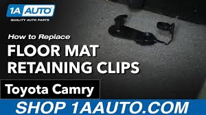 floor mat retaining clips