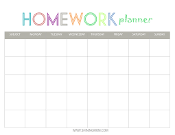 Free Printable Homework Planner Top Free Printables Homework