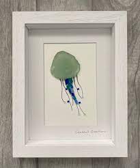 Sea Glass Art Jellyfish Jellyfish Wall