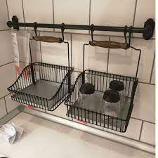 Create your own storage solution with kitchen towel rails, hooks and magnetic racks that make everything easier to grab and free up space on your worktop. Ikea Fento Hanging Rod Kitchen Hanging Rod Kitchen Shelves Bathroom Hanging Rod Wall Mounting Hanger Kitchen Rod 57