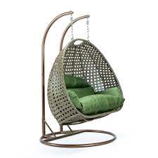 egg swing chair dark green