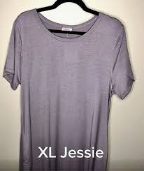 Bnwt Lularoe Jessie Dress Xl Extra Large Solid Purple