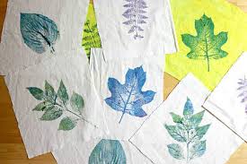 leaf printing on fabric how to make