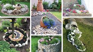 Diy Garden Decoration With Stones 32