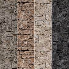 Stone Walls Material 3 Texture Cgtrader