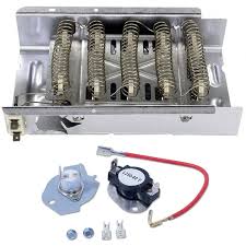Whirlpool usually locates the heating element on the back of dryer (must remove back of dryer) or under the drum (must remove front dryer). Whirlpool 279838 Dryer Heating Coil Element Whirlpool