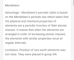 of mendeleevs periodic table