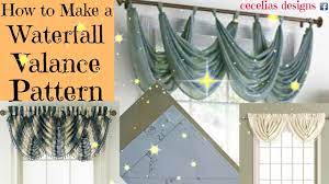 how to make a waterfall valance pattern