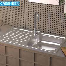 stainless steel single basin sink with