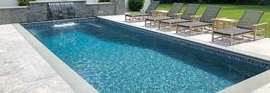rectangle pool shapes latham pool