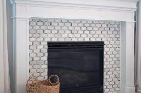 Tiled Fireplace Makeover