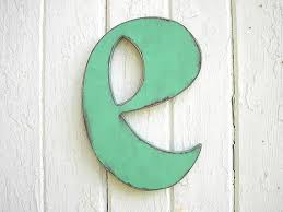 Vintage Style Wooden Letter E Small