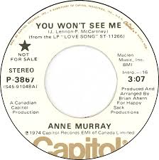 Image result for You Won't See Me - Anne Murray