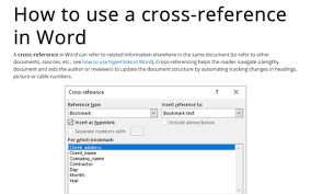 cross reference to an equation in word