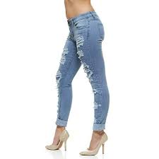 V I P Jeans Plus Size Jeans For Women Distressed Skinny