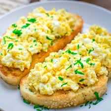 the best scrambled egg toast cooktoria