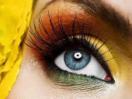 eye eyeshadow yellow bonito woman