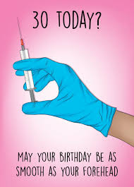 30 today time for botox card scribbler