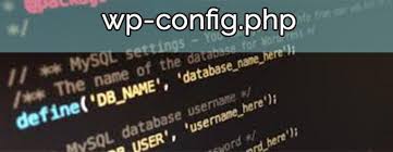 het wp config php bestand aanpen in