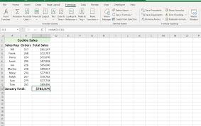 sum columns or rows with excel s sum