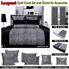 leopard quilt cover set or sheet set