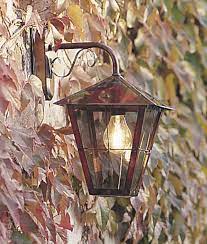 exterior wall pure copper lantern
