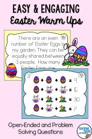 The set is saved as a.pdf document and can'e be edited. Need Some Math Warm Ups Or Entry Tasks Celebrating Easter Teach Grade 3 3rd Grade Try These Fun And Engaging East Math Fun Classroom Activities Easter Math