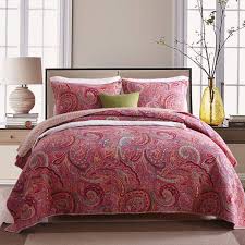 Paisly Quilted Comforter Set Queen