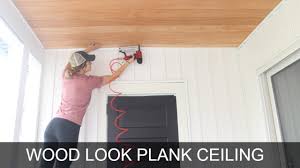 plywood shiplap ceiling