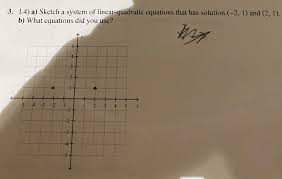 sketch a system of linear quadratic
