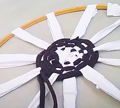 how to make a hula hoop rug