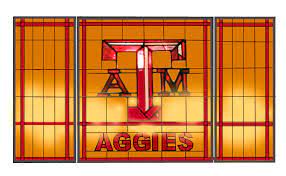 Ncaa Texas A M Aggies Stained Glass