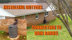 how to hang gutters bought from lowes