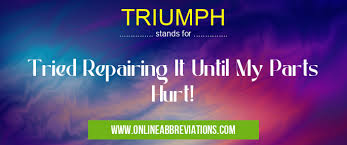 t r i u m p h what does triumph mean