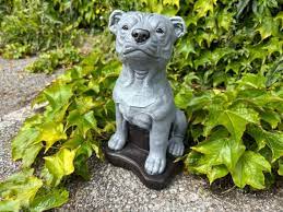 Bull Terrier Statue Dog Stone Statue