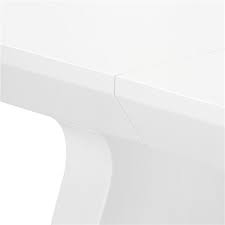 White Lacquer Extendable Dining Table