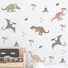 cartoon dinosaur wall stickers home
