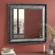Square Wood Wall Mirror Mirror Wall