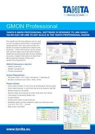 Gmon Professional Tanita Europe Pdf Catalogs Technical