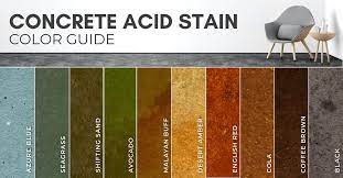 concrete acid stain colors how to