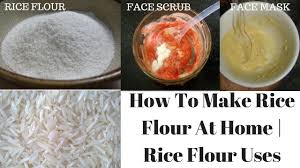 rice flour face scrub mask