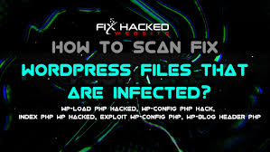 fix wordpress files that are infected