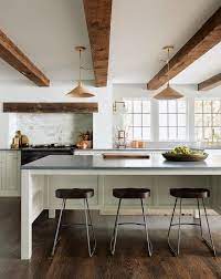 kitchen island support beams design ideas