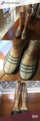 Authentic Burberry Rain Boots Made In France And Purchased