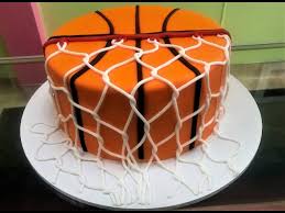 a simple basketball cake pastel de