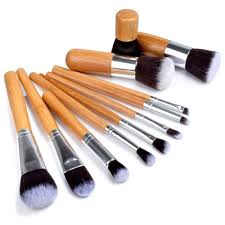 bamboo makeup brush set 11 pcs