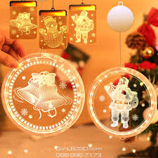 Dây Treo Đèn LED 3D Hình Cây Thông, Chuông Trang Trí Giáng Sinh, Noel tốt giá  rẻ