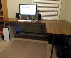This type of desk looks more. Butcher Block Desk Album On Imgur