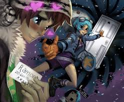 Knives usually and appropriately uses knivesin battle as both melee and throwing weapons. Ramona Flowers Scott Pilgrim Vs The World Zerochan Anime Image Board