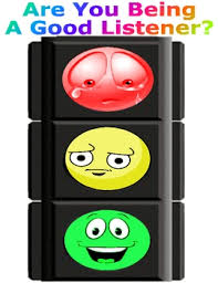 Are You Being A Good Listener Behavior Chart Traffic Light